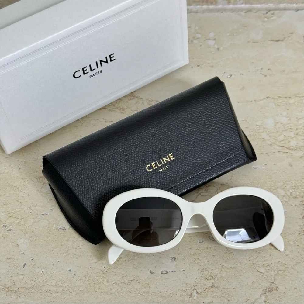 New! Celine Sunglasses, CL40194U 25A, oval, Triomphe, Authentic - Picture 9 of 13